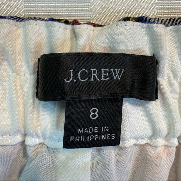 J. Crew Wool Blend Plaid Red and Black Trousers Pants Sz 8 Lined 4 Pocket NWOT - Picture 8 of 14